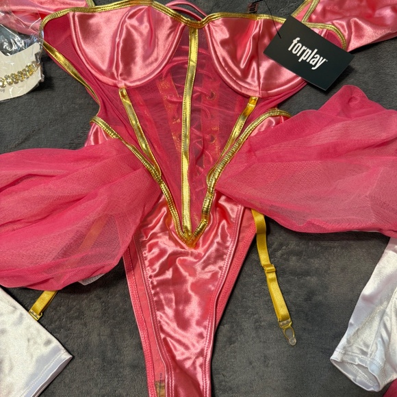 Video Game Princess 6 Piece Costume Set PINK small - Picture 4 of 12